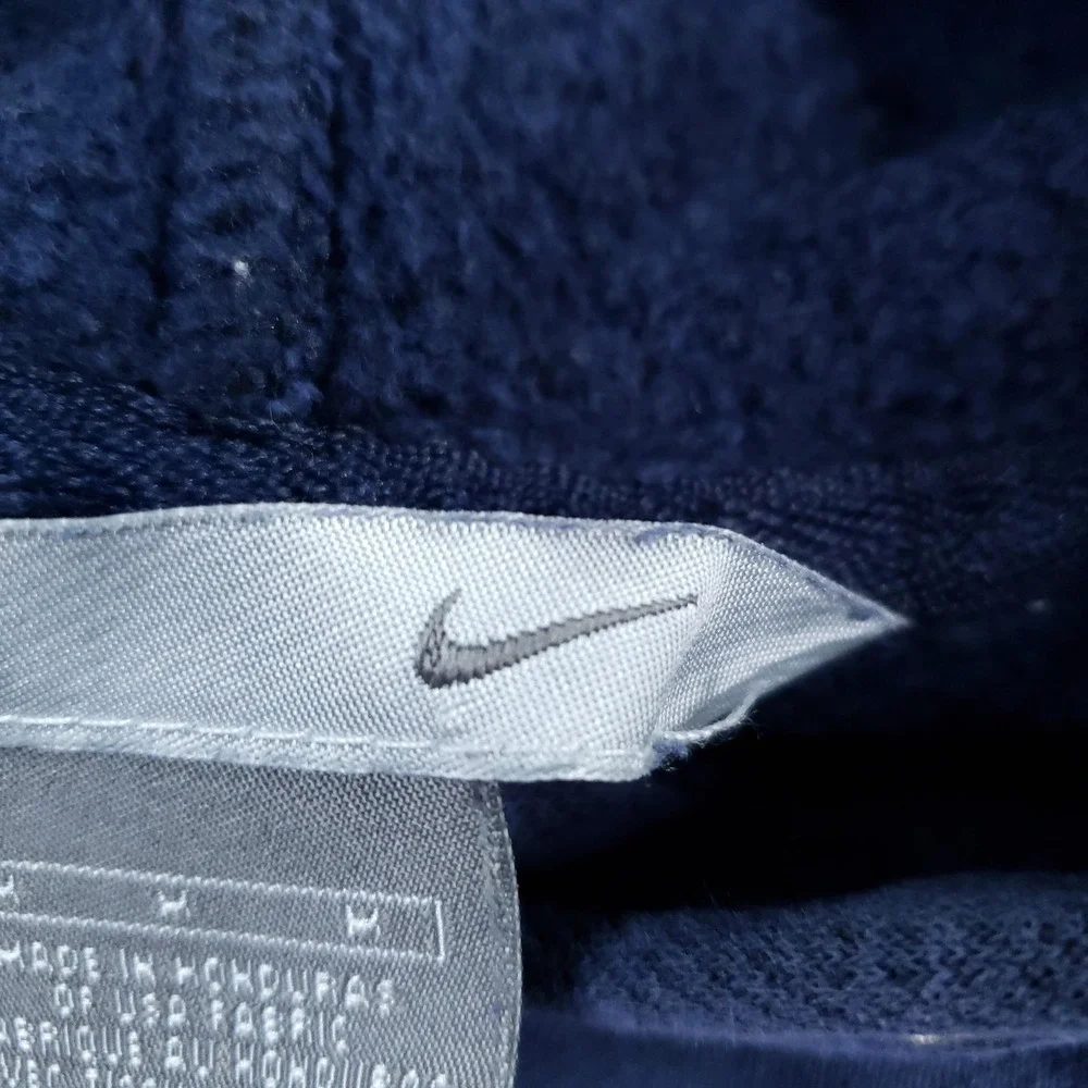 Vintage Nike Hoodie Mens Medium Blue Pullover Hooded Kangaroo Pocket Logo‎
